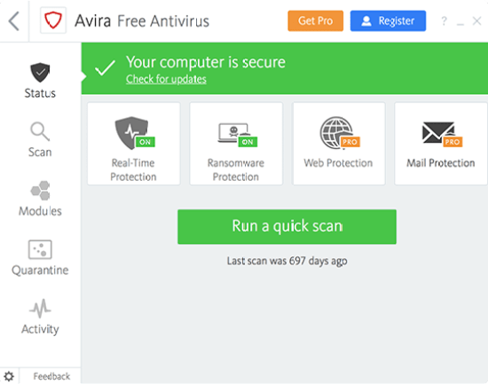 Avira Antivirus Pro 