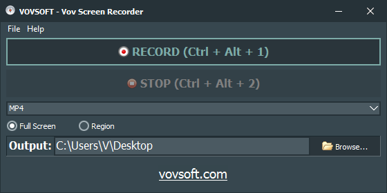 VovSoft Screen Recorder Crack - hashmipc.org
